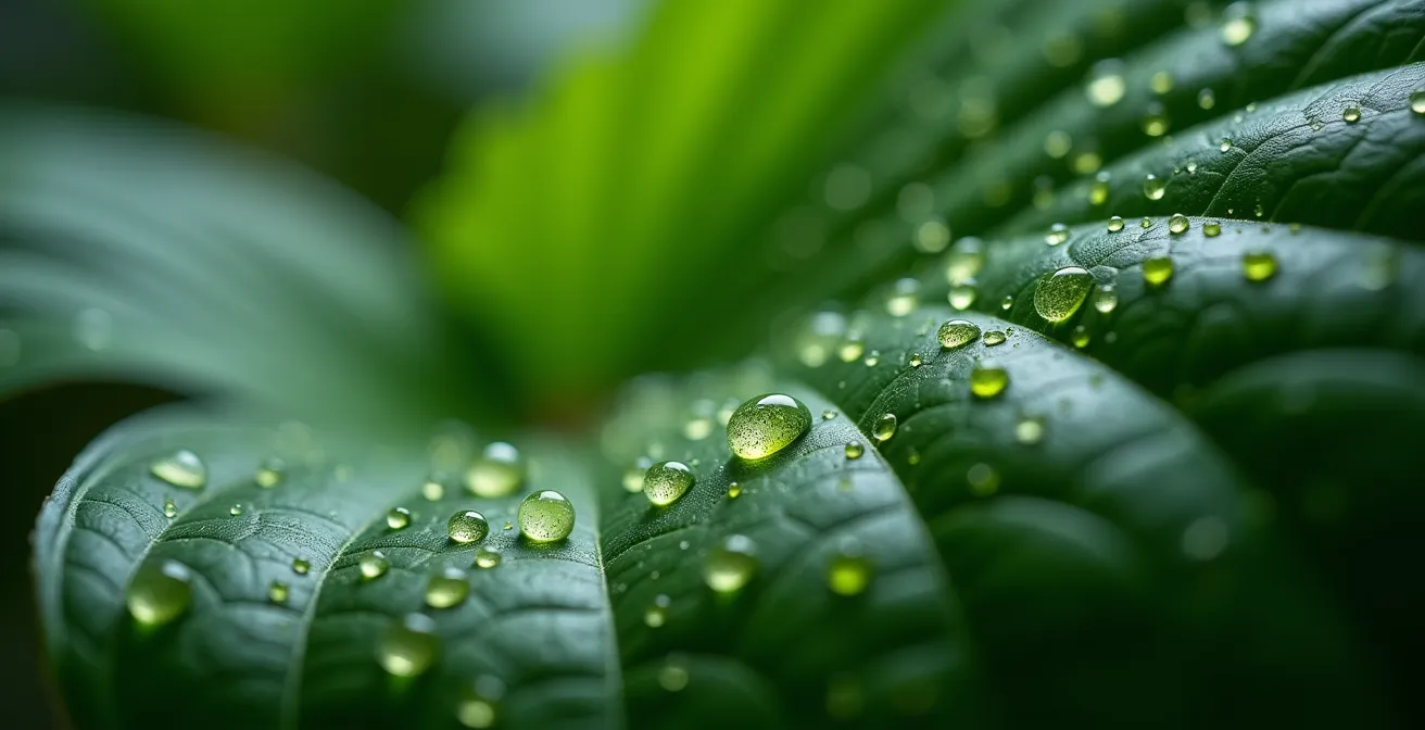 Comparaison visuelle entre brumisation et humidificateur pour Calathea en intérieur québécois