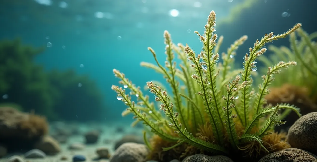 Plantes aquatiques oxygénantes indigènes dans un bassin québécois