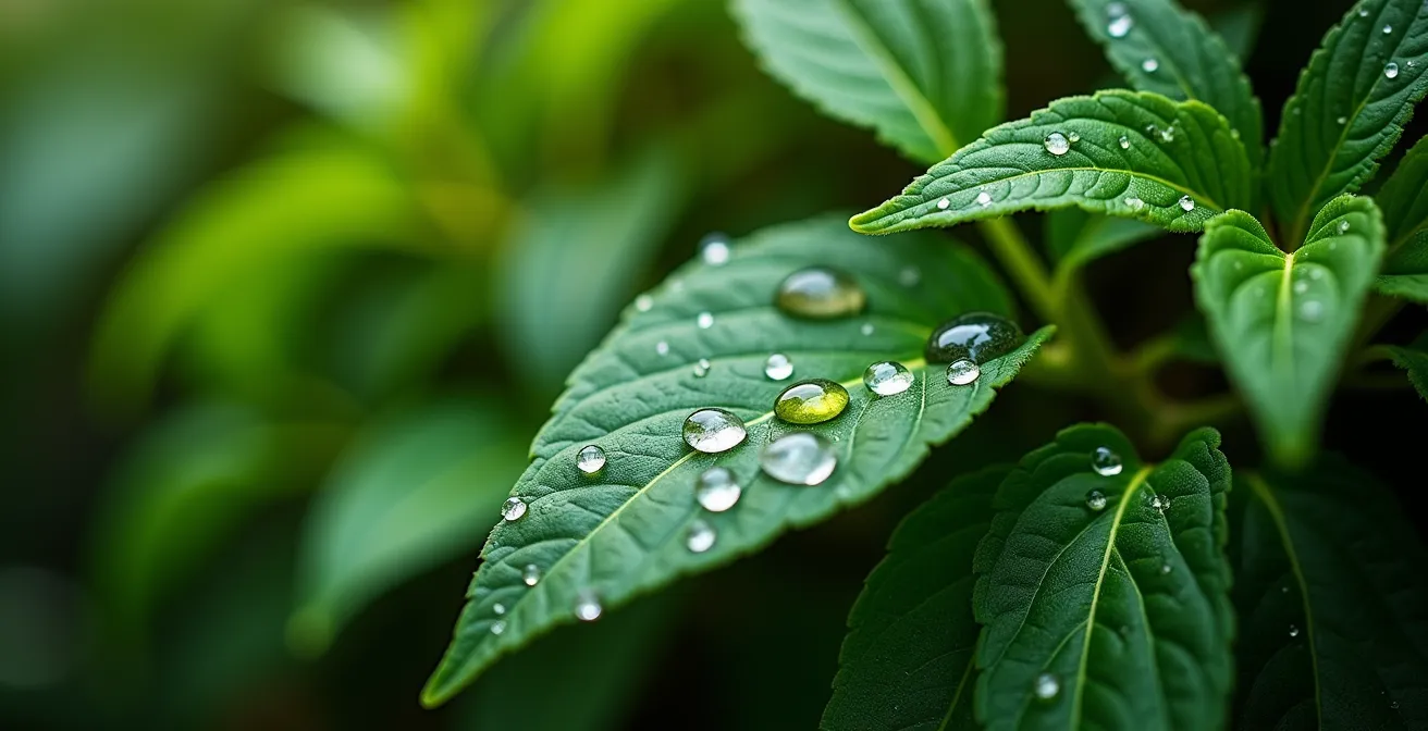 Mur végétal montrant différentes zones de plantation selon le microclimat