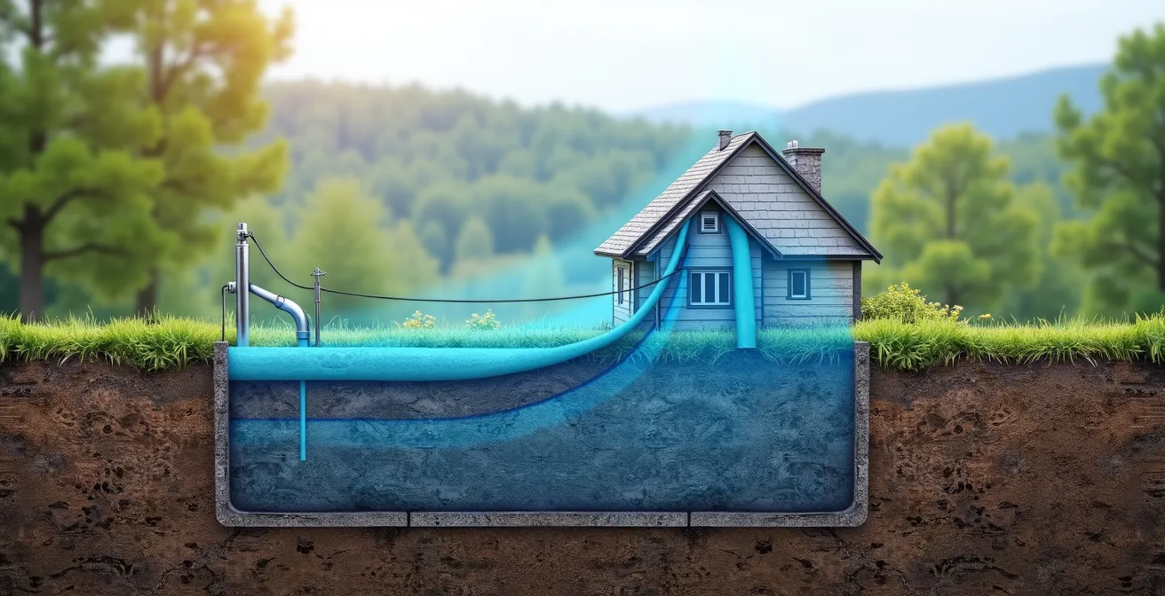 Système d'irrigation avec zones de pression différenciées sur terrain en pente